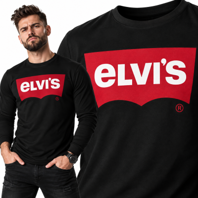 LONGSLEEVE ŚMIESZNY ELVIS